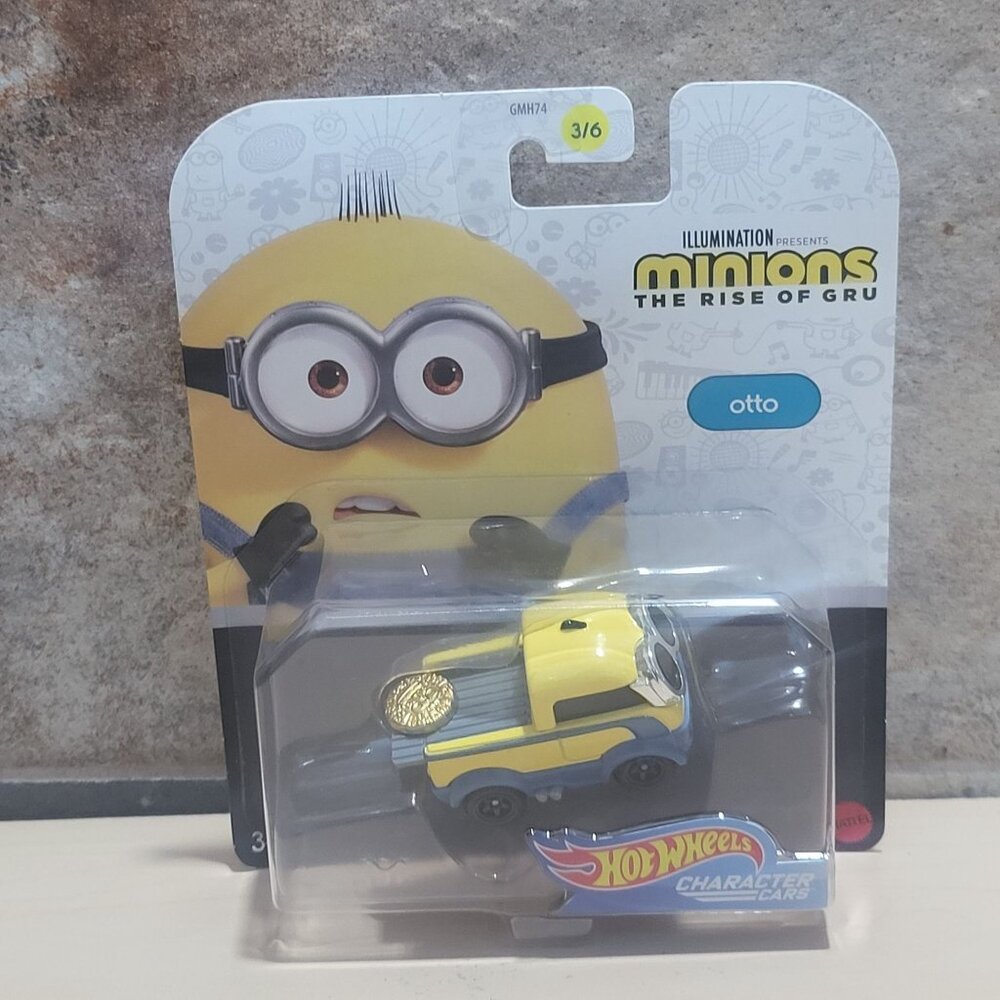 Hot Wheels Character Car Minion Otto Toy Vehicle 2020